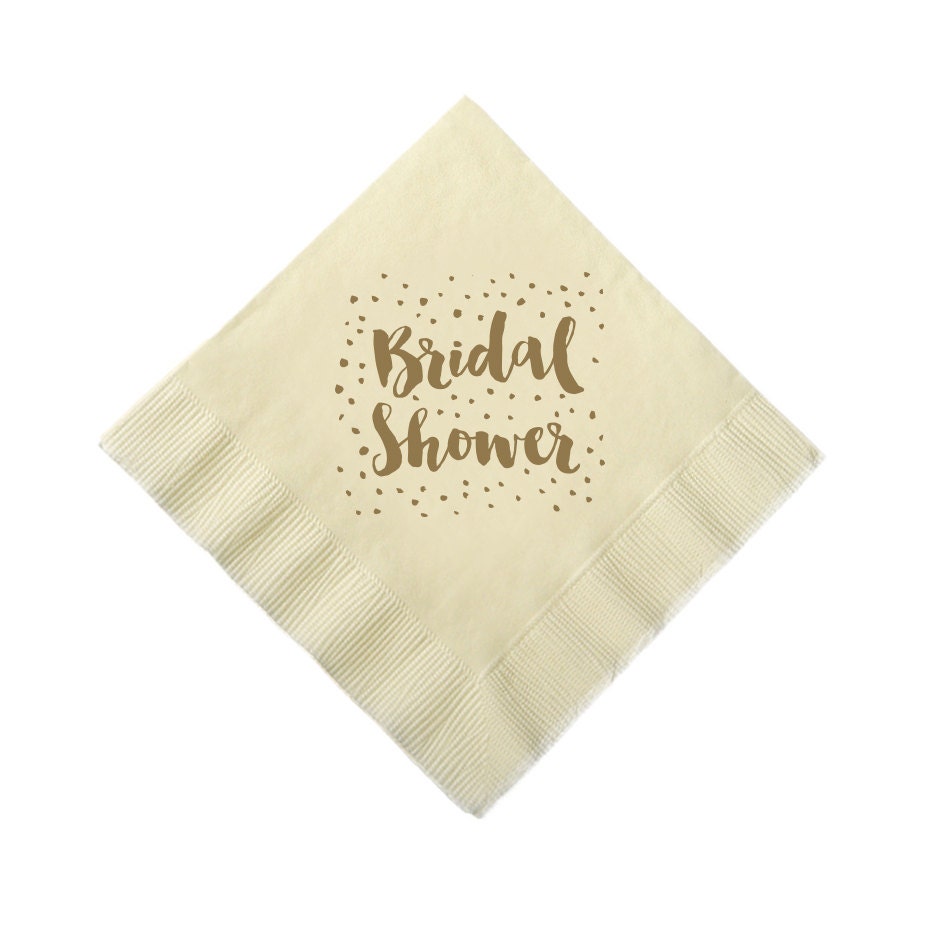 Custom Wedding Cocktail Napkins Bridal Shower by SplendidSips