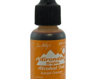 Tim Holtz Adirondack Alcohol Ink Brights SUNSET ORANGE 0.5oz (PM4027)