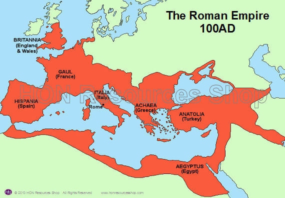 Roman Empire Printable History Map Poster By HONResourcesShop