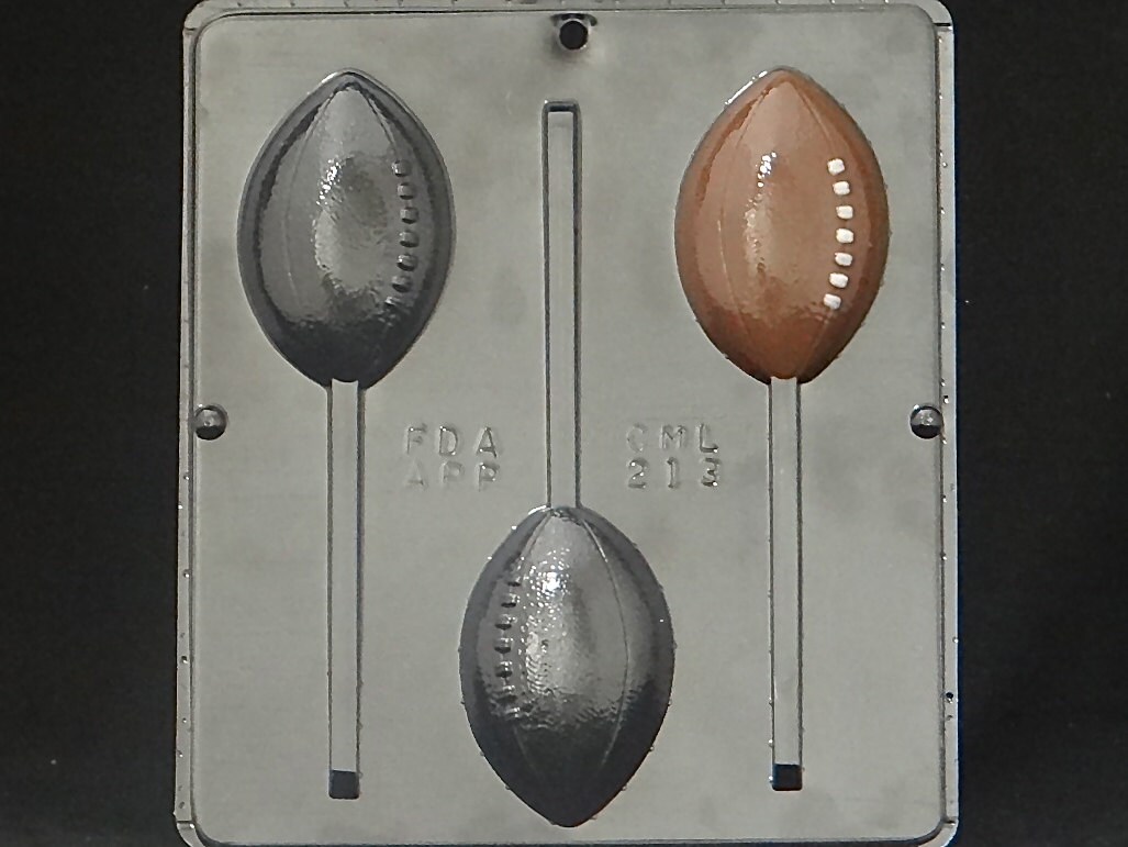Football Lollipop Chocolate Candy Mold 213
