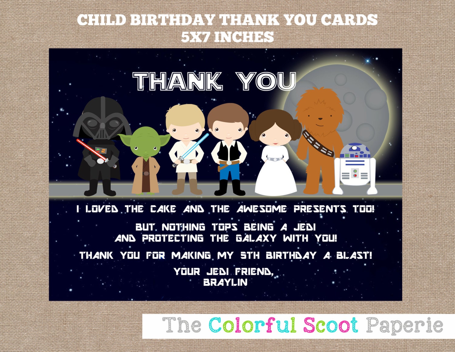 Free Star Wars Thank You Printables - Templates Printable