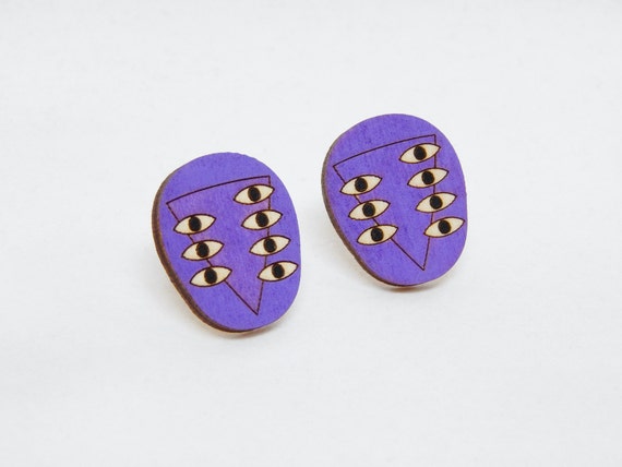 Evangelion Lilith Stud Earrings