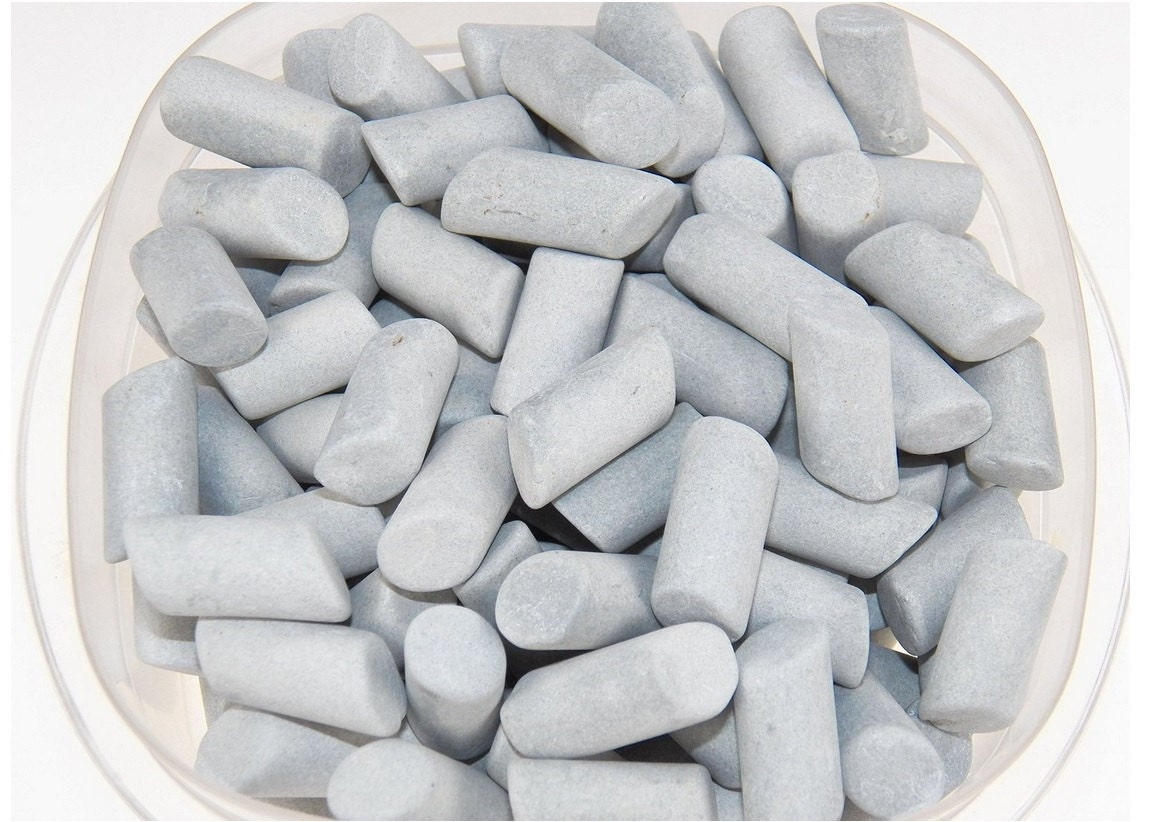 1 lb Of Large Ceramic Tumbling Media 3/8" x 3/4" Lapidary Rock Cab