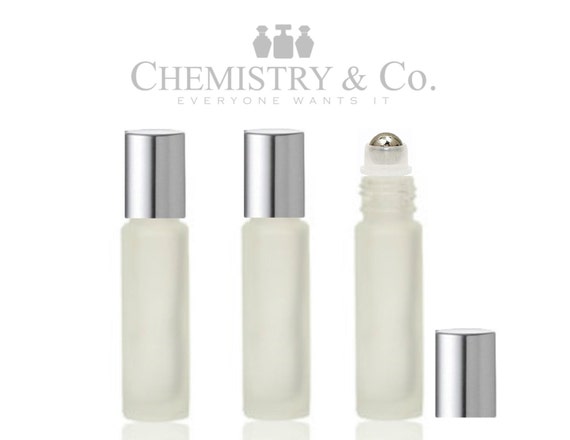 roller gloss ball lip bottles 10 Roller ml Caps Essential Lip Roller Oil, SILVER Balls Perfume Gloss