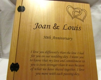 Personalized 3 Ring Anniversary Photo Album