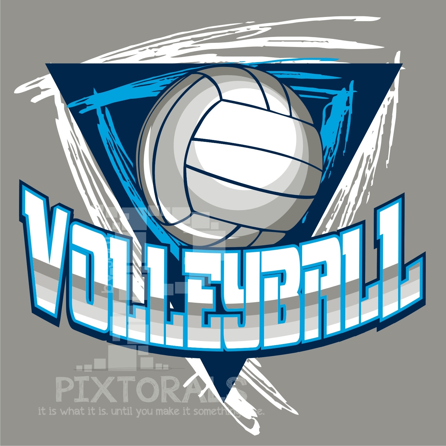Volleyball logo JPG PNG and EPS formats as Vector Sports