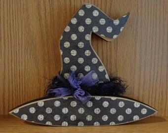 Halloween decor, Fall decor, Witch decor, Chunky witches Hat