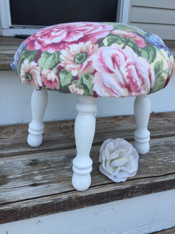 Foot Stool Decorative Foot Stool Shabby Chic by DawsonDesignsDecor
