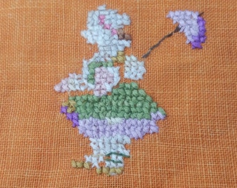 Antique Embroidered Handtowel!