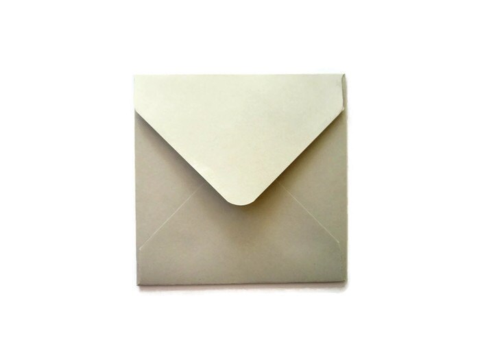 2x2 3x3 4x4 5x5 card envelopes/ Light Gray Square Envelope/