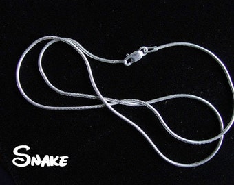 Sterling Silver Necklace 925 Necklace Chains 16" 18" 20" 22" 24"