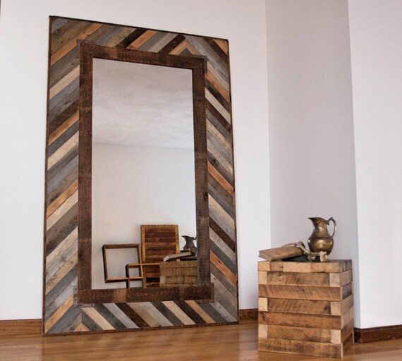 Items Similar To Reclaimed Wood Mirror On Etsy   Il 570xN.820146097 5ahl 