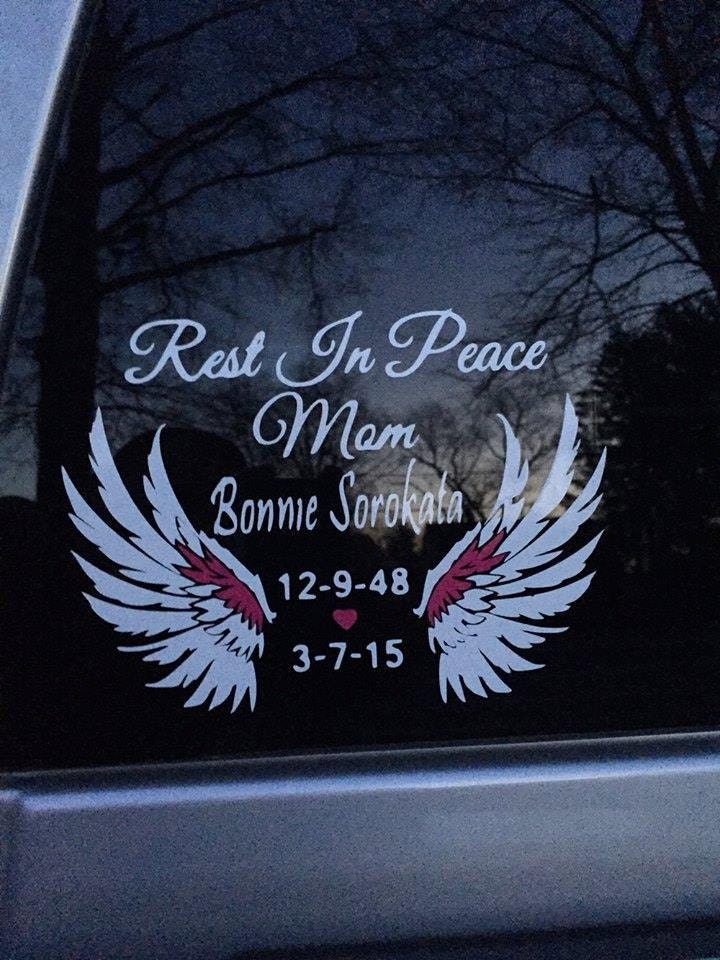 Rest in peace window decal Passed away Decal Remembrance