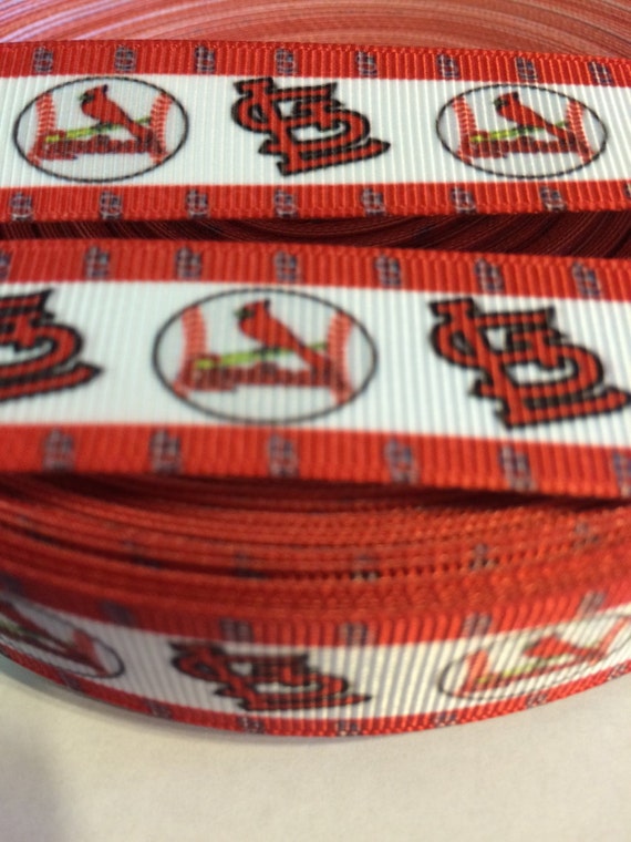 St. Louis Cardinals 7/8 Grosgrain Ribbon 5 Yards MLB