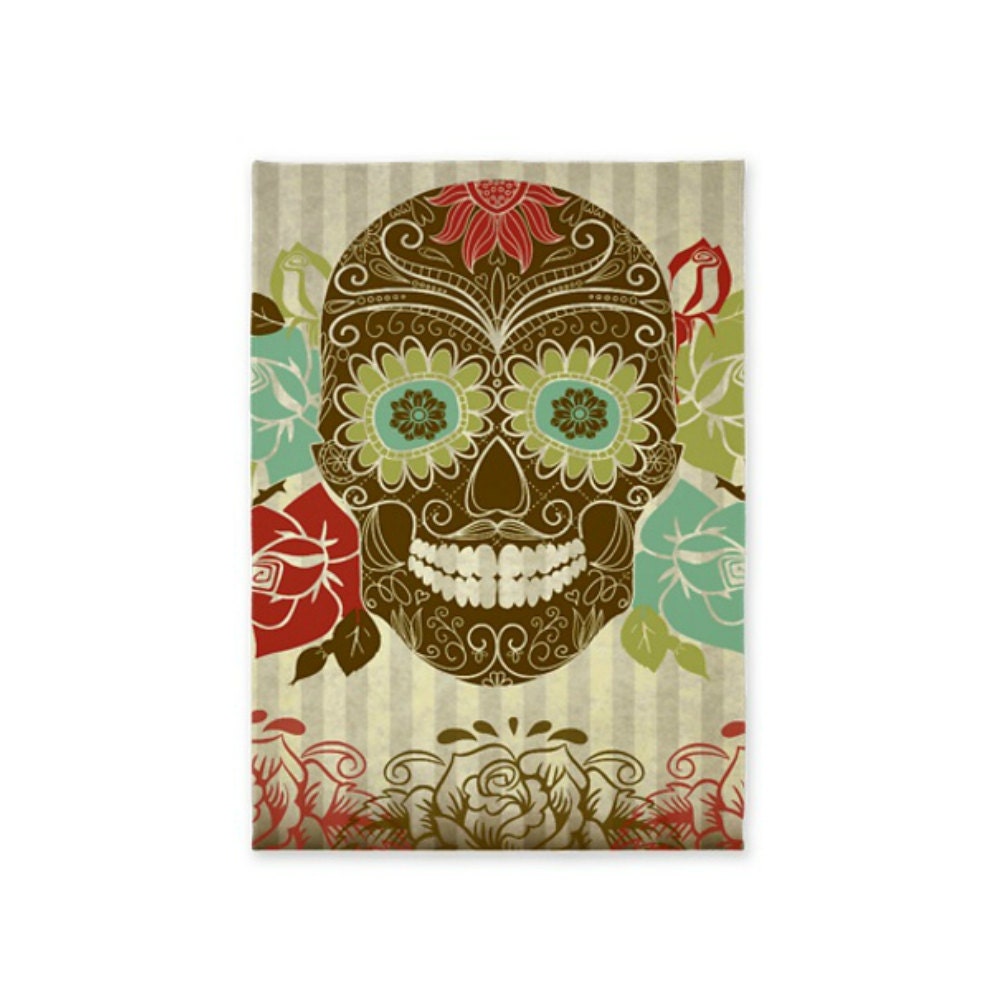 Sugar Skull Area Rug Throw Rugs Tattoo Grunge