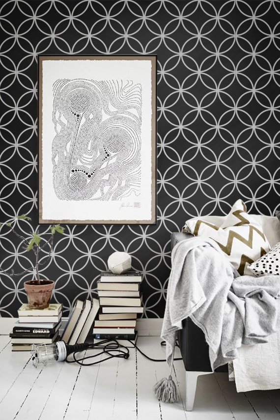 Self adhesive vinyl temporary removable wallpaper wall by Betapet