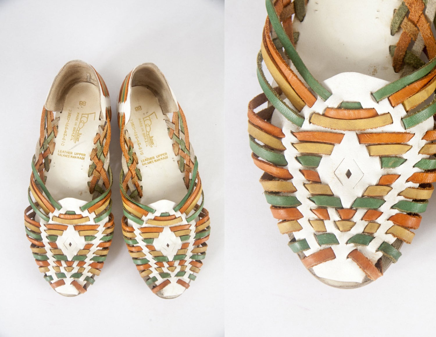 rainbow huaraches sandals