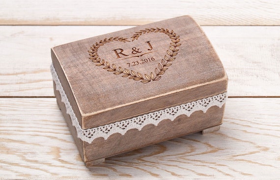 Ring Bearer Box Wedding Ring Box Custom Wood Wedding Ring