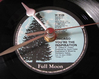 Chicago you're the inspiration 7" vinyl record clock