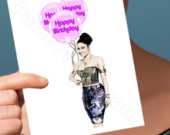 Happy Birthday Card | Nicki Minaj | Hop Hip Boyfriend Gift Birthday Card Greeting Cards Anaconda Pink Friday Miley Whats Good Funny Birthday