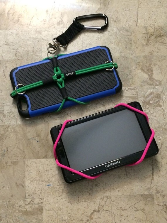 Items similar to SHEP bungee® PINK phone case wrap with carabiner