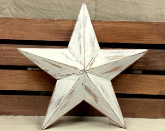Wood Star, Tree Topper, Rustic Beveled Star, 12 inch White Star, Handmade Wood Star, Rustic Wood Star, Christmas Decoration