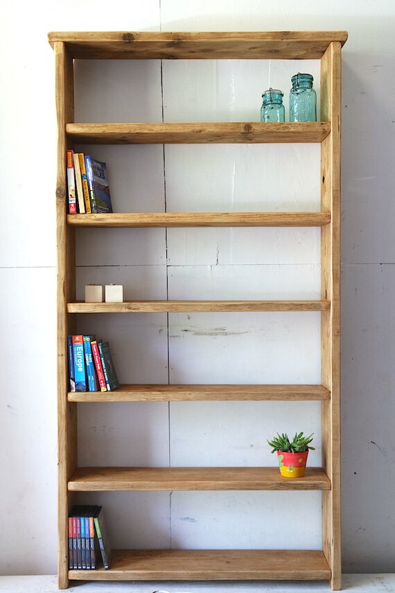 Rustic Wood Bookcase made with Reclaimed Timber. by LOVEWOODWORK