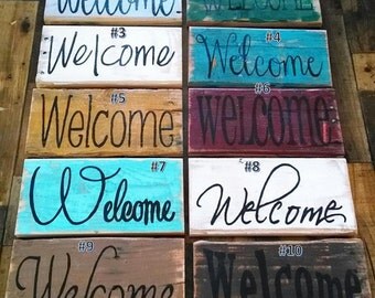 Rustic Welcome sign, Pallet boards, welcome sign, photo prop, pallet board sign, rustic welcome sign, pallet board home decor, welcome decor
