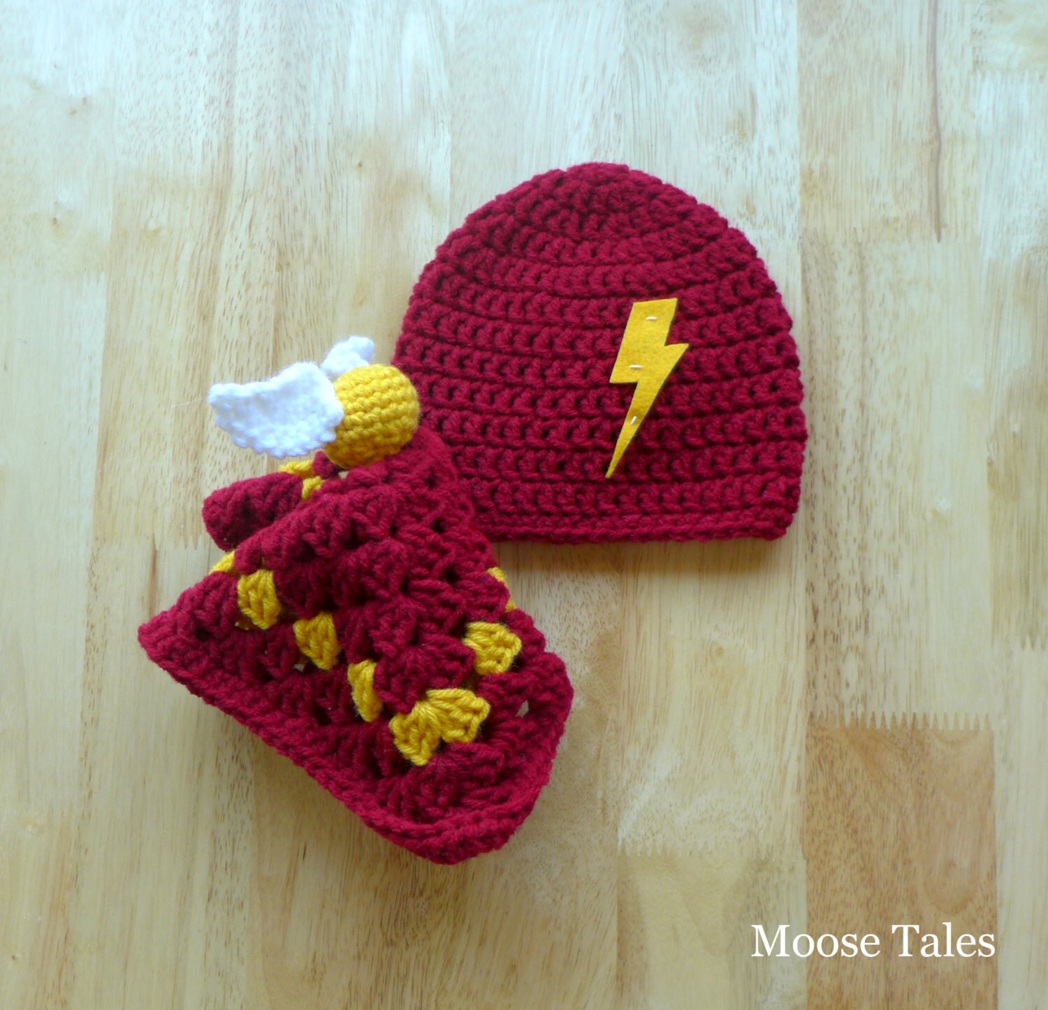 Harry Potter Baby Set Harry Hat Potter Hat Crochet by xMooseTalesx