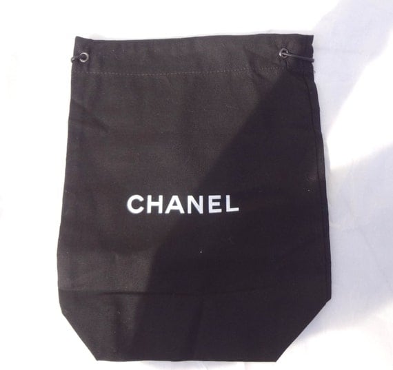 chanel black dust bag