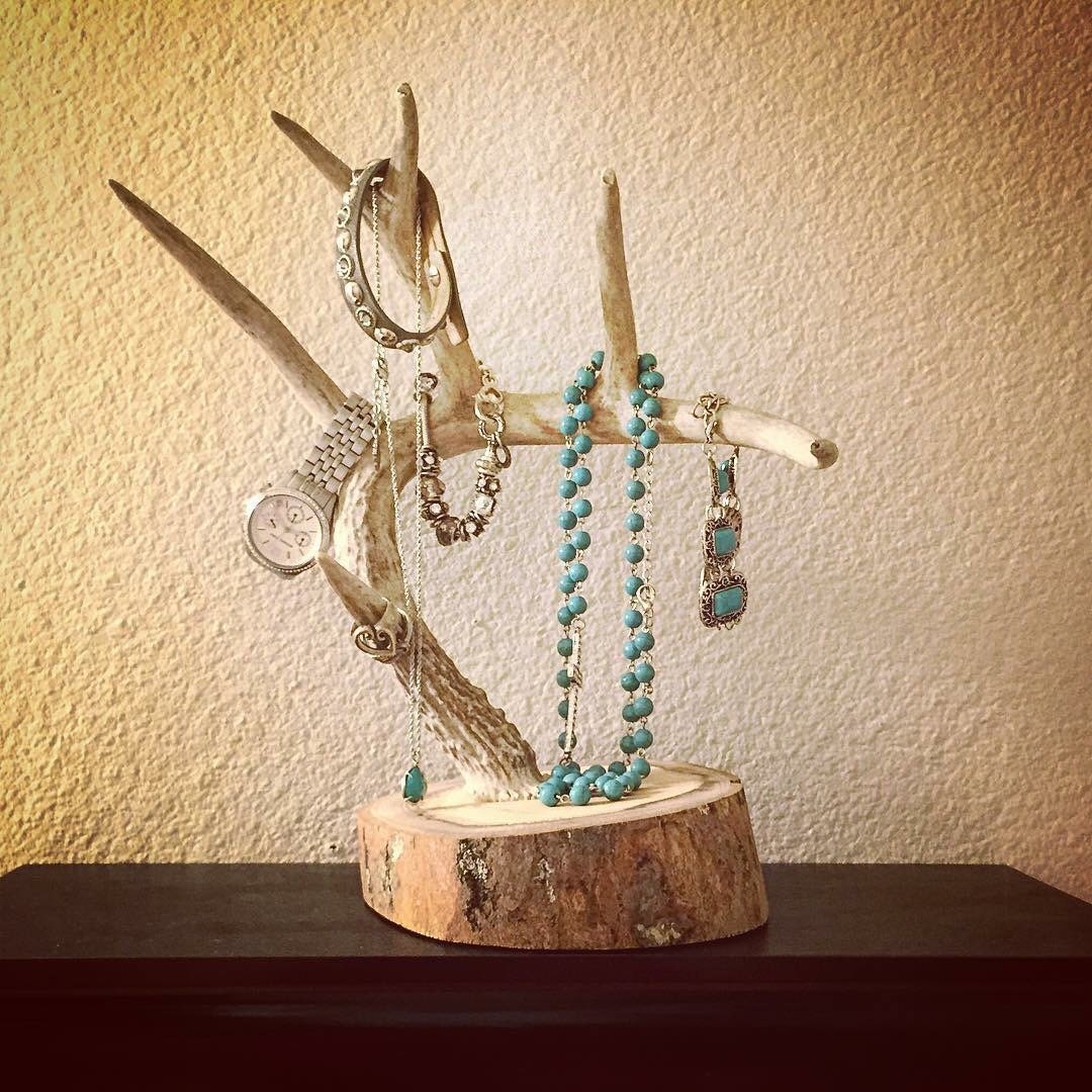 Antler Jewelry Holder Real Deer Antler by TurquoiseOwlDesign