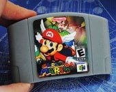 N64 Cart Soap: Retro and geeky! Handmade parody cartridge soap - Mario
