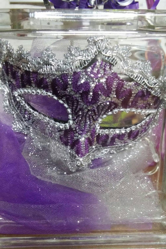 mardi gras glass platter