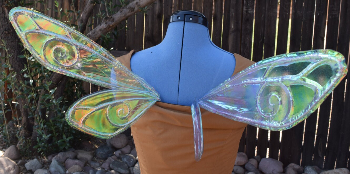 Tiny Navi Inspired Iridescent Fairy Wings by WearableWhimzy