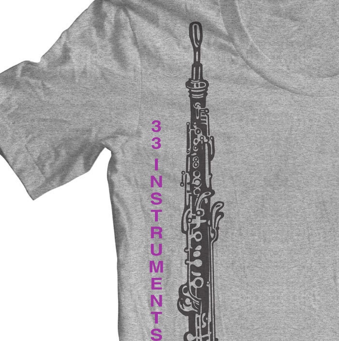 OBOE INSTRUMENT T shirt. Shirts for musicians. Band Tees.