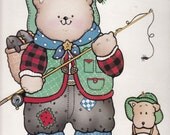 Daisy Kingdom Iron-On Transfer - Pinecone Pete & Spruce - Daisy Kingdom Crafts - Vintage Iron-On Transfers
