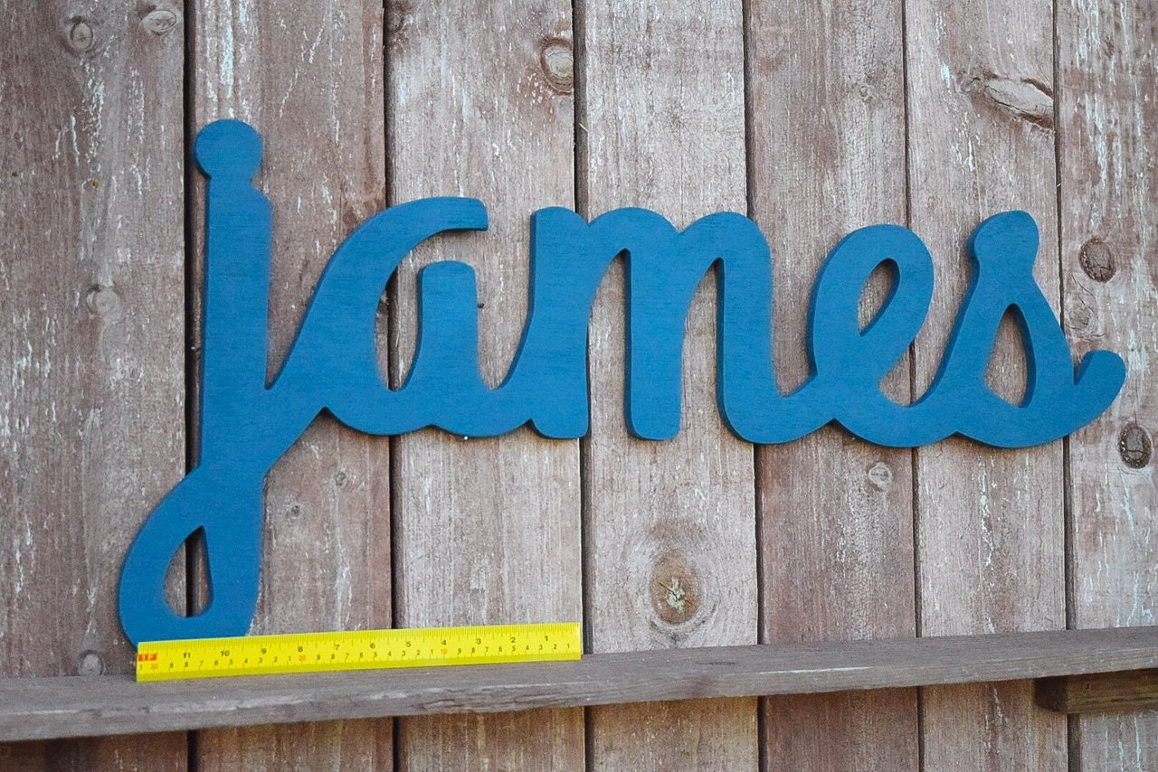 Extra Large Baby Name Wooden Sign Almost 3ft Nursery