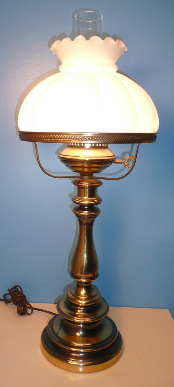 Vintage Gwtw Hurricane Banquet Electric Brass By Itsallaboutlamps