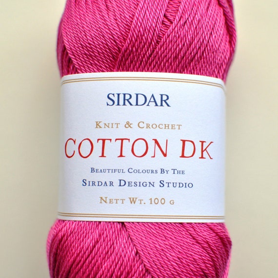 Sirdar DK 100% Cotton Yarn 511 Hot Pink