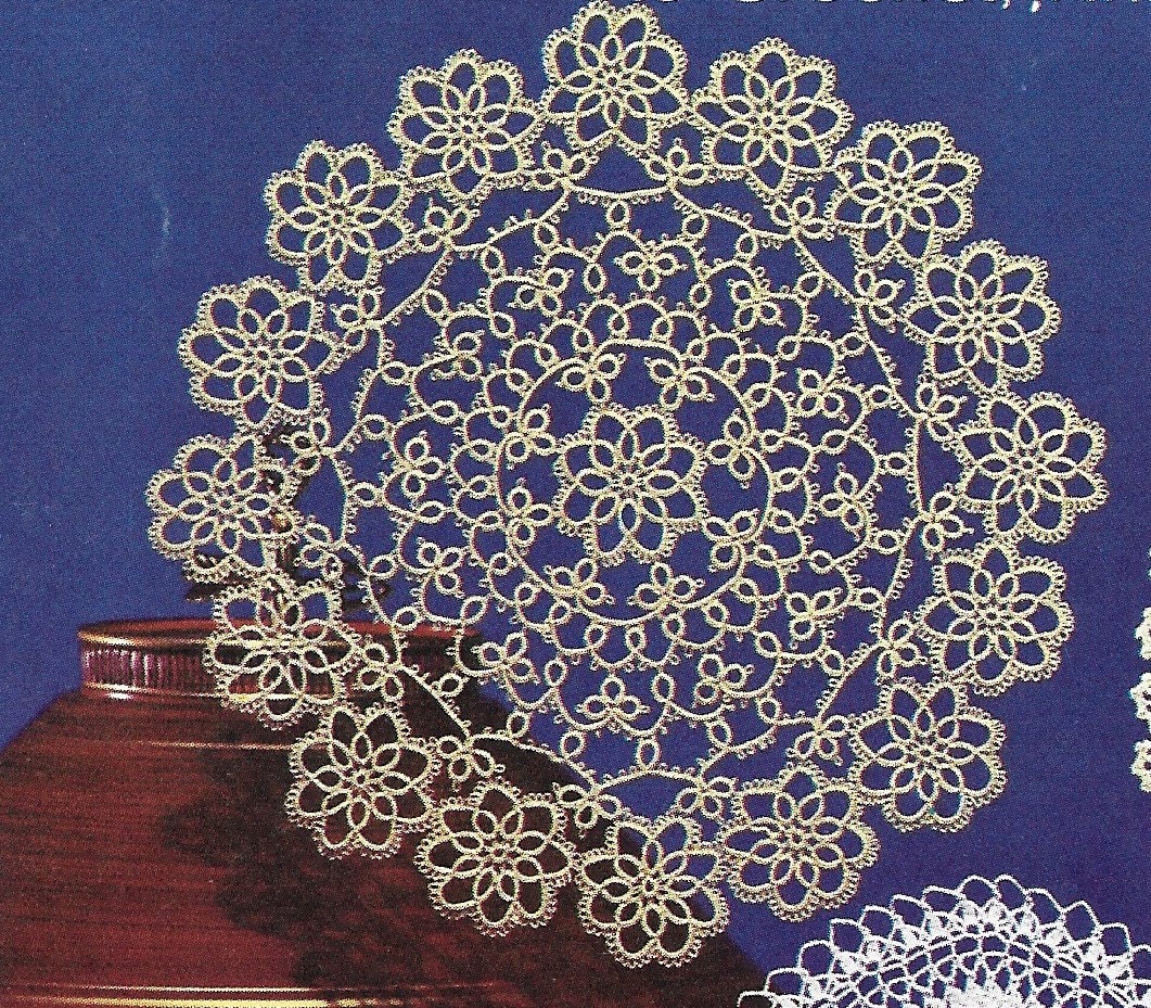 Tatting Doily Pattern Tatted Tracery Doily Vintage