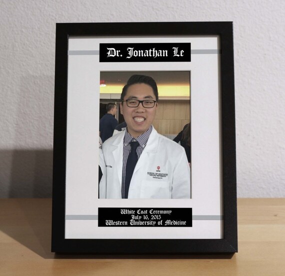 White Coat Ceremony Gift Custom Gift Personalized Frame