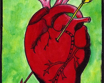 El Corazon Hand Painted