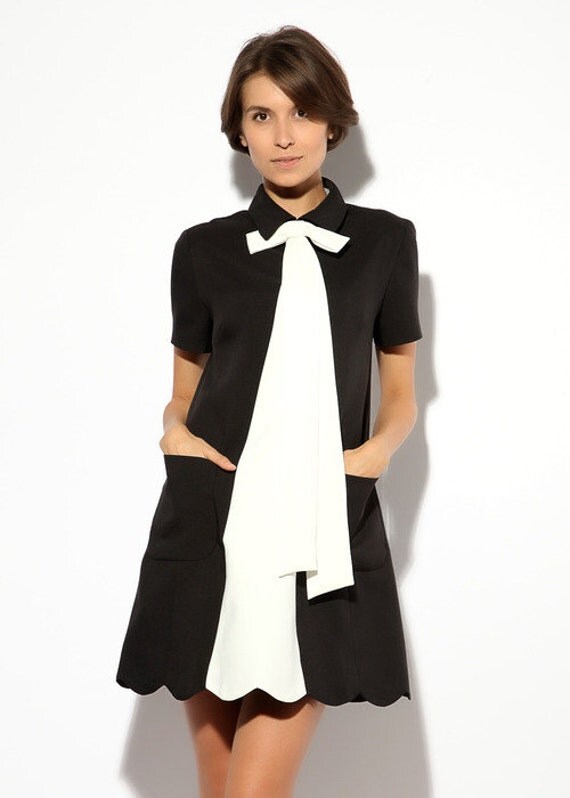 black dress white collar black by black dress white collar black by