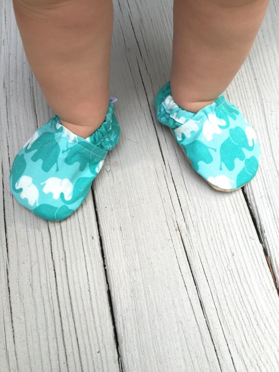 Elephant baby shoes girl boy baby booties soft by BoogieBooties