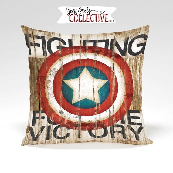 Captain America Decorative Pillow 100 Cotton Twill Pillow