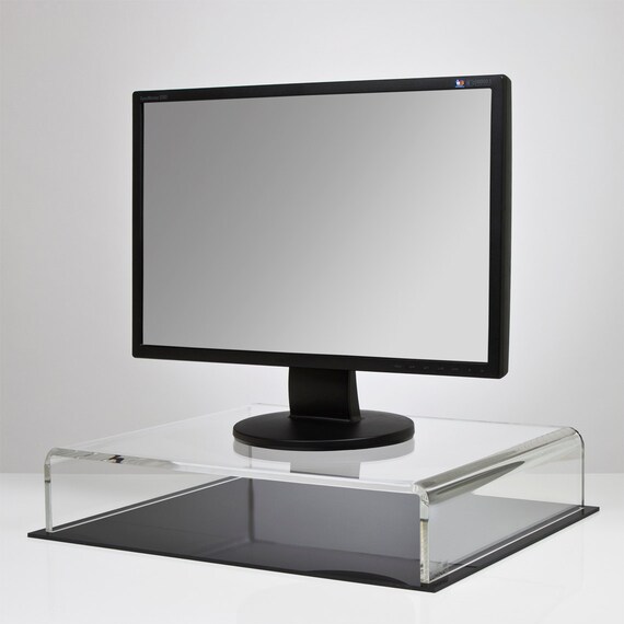 Acrylic TV Monitor Riser Monitor Bridge Tv Stand