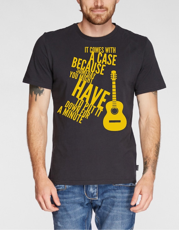 Electric Guitar or Acoustic Guitar Tshirt Mens by goodsbygirl