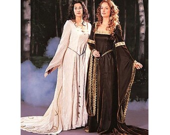 Butterick Historical Medieval Renaissance Dress Pattern Dress, Cape Costume Sewing Pattern Adult size 12 14 16 UNCUT
