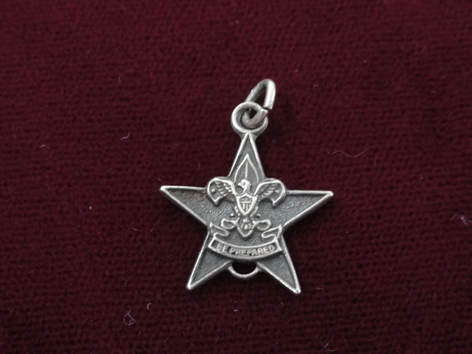Be Prepared Boy Scouts Sterling Silver Charm Vintage Charm