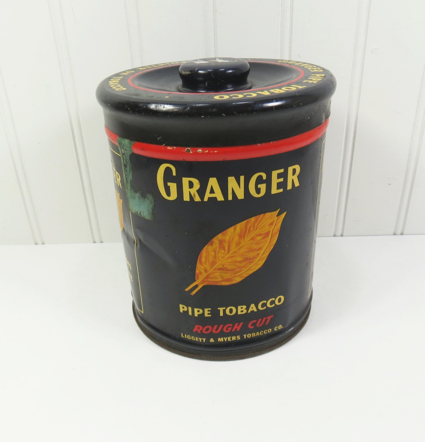 Vintage Granger Tobacco Tin Granger Pipe Tobacco Rough Cut